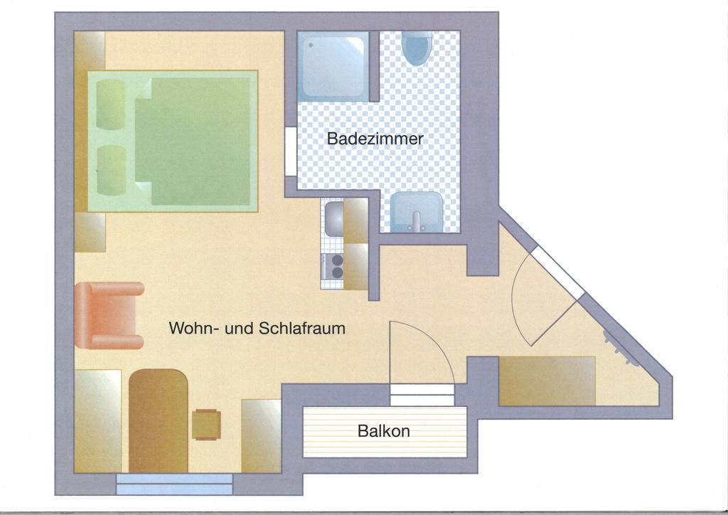 フラッハウHaus Menewegerアパートメント エクステリア 写真